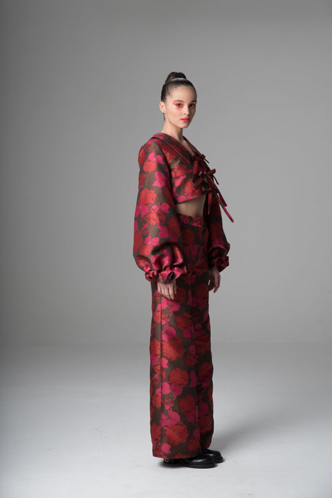 Psychedelic Overdose | Bluzka w kwiaty Bow