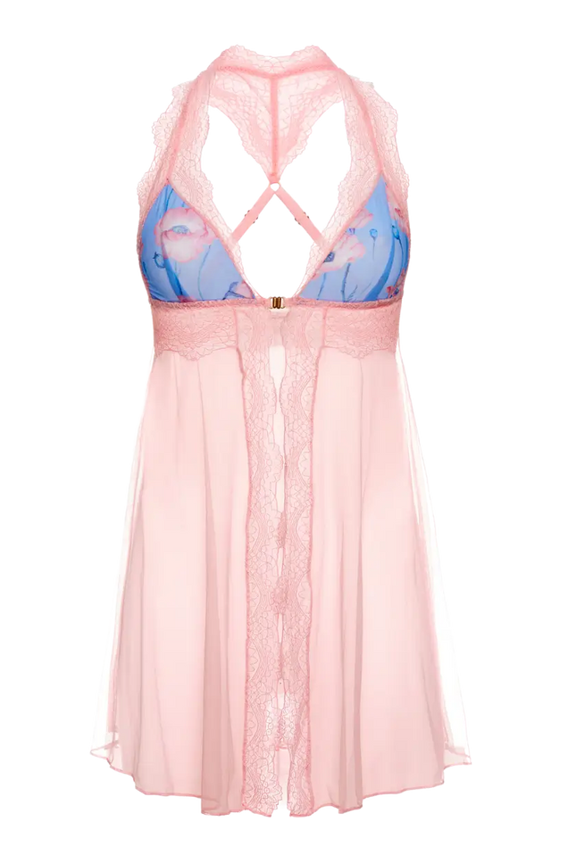 Luciela | PINK POPPY LACE BABYDOLL