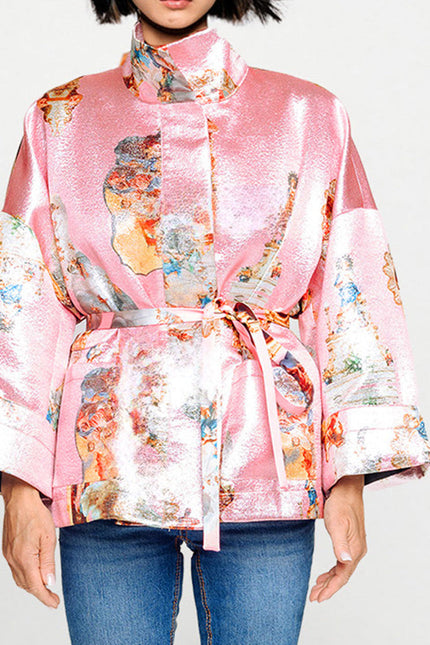 Square Boxy Jacket - Sicily Powderpink