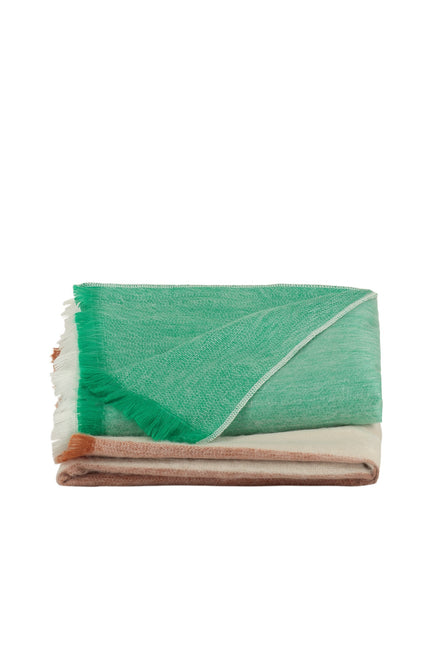 Alpaca Loca | Plaid Striped Botanic Green and Naturals
