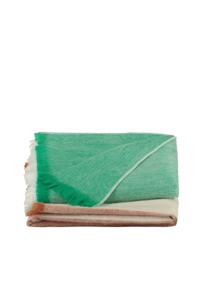 Alpaca Loca | Plaid Striped Botanic Green and Naturals