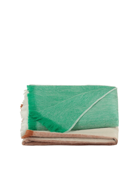 Alpaca Loca | Plaid Striped Botanic Green and Naturals