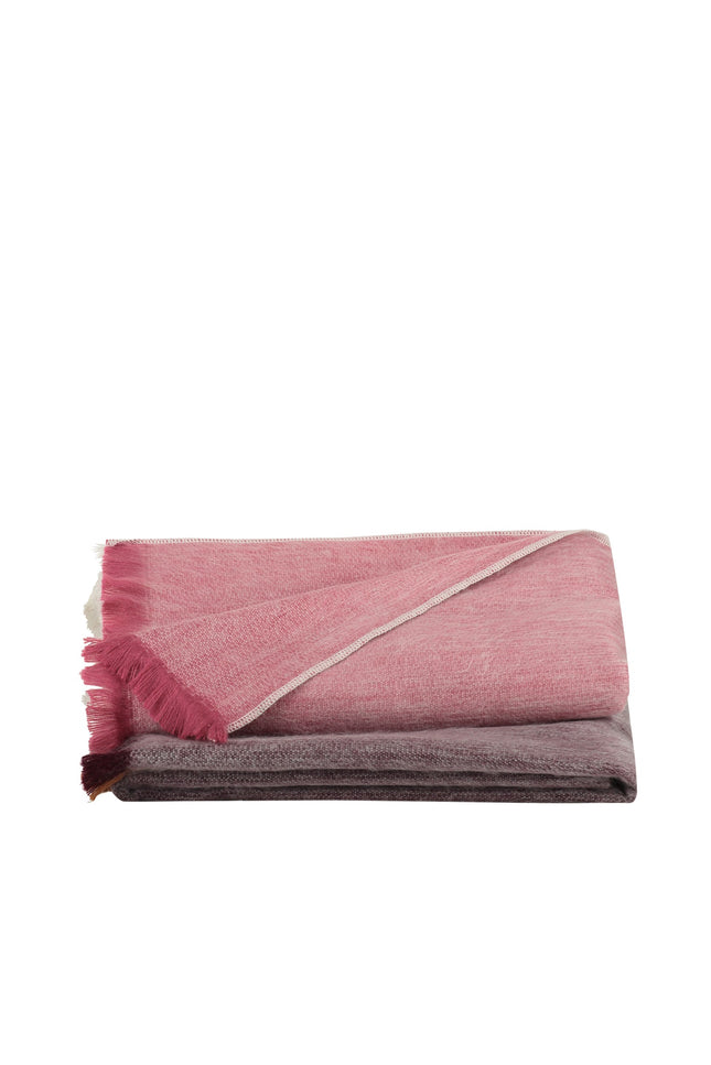 Alpaca Loca | Plaid Striped Wine Red, Grape and Naturals