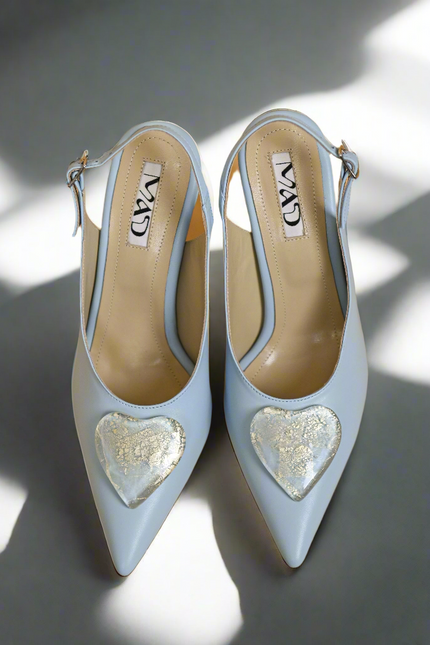 The Mad Shoes | YOKO Slingback Azure Ice