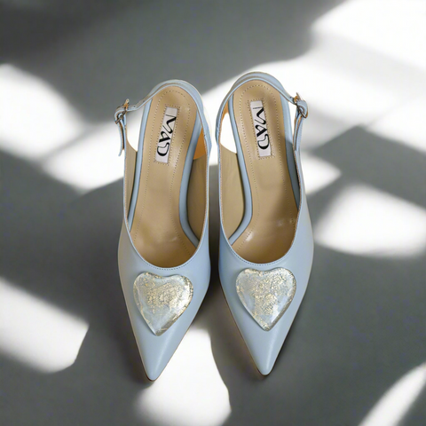 The Mad Shoes | YOKO Slingback Azure Ice