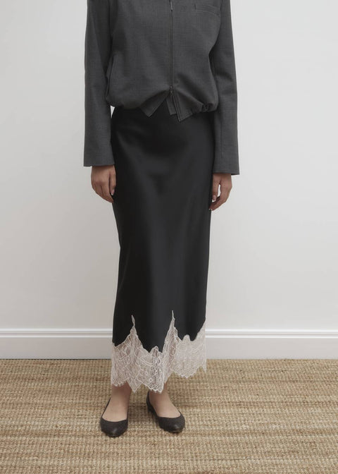 Kolosova | Bias-Cut Skirt With Lace