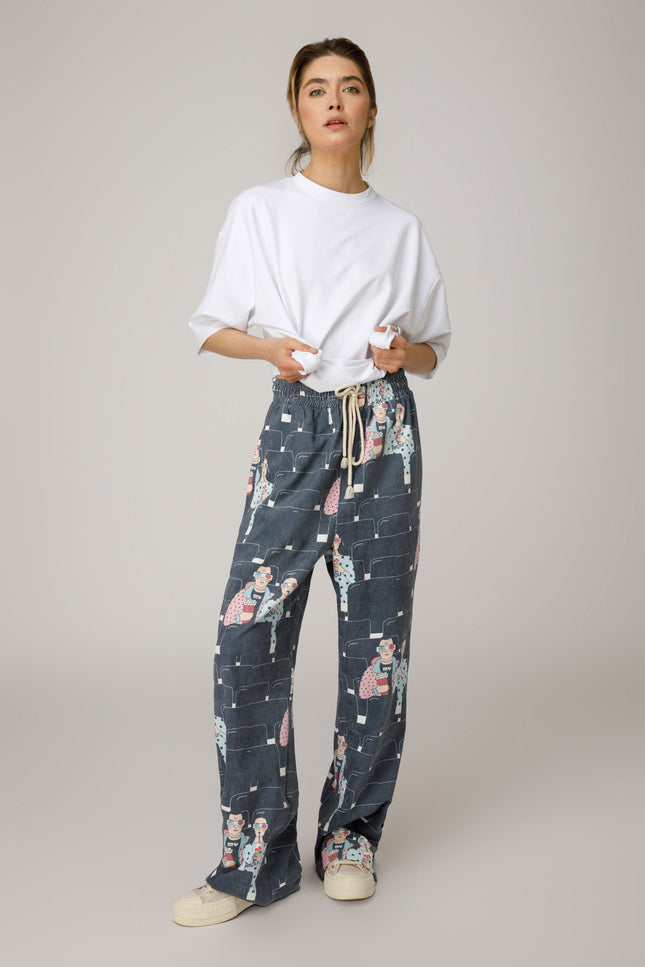 MySimplicated | Pop Cola Mix Straight Trousers