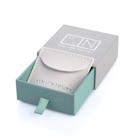 My Little Nature I Toggle Clasp Turquoise Gold Plated Necklace With Beaded Chain And Charm