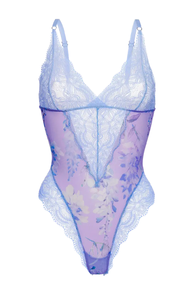 Luciela | WISTERIA HIGH LEG LACE BODYSUIT