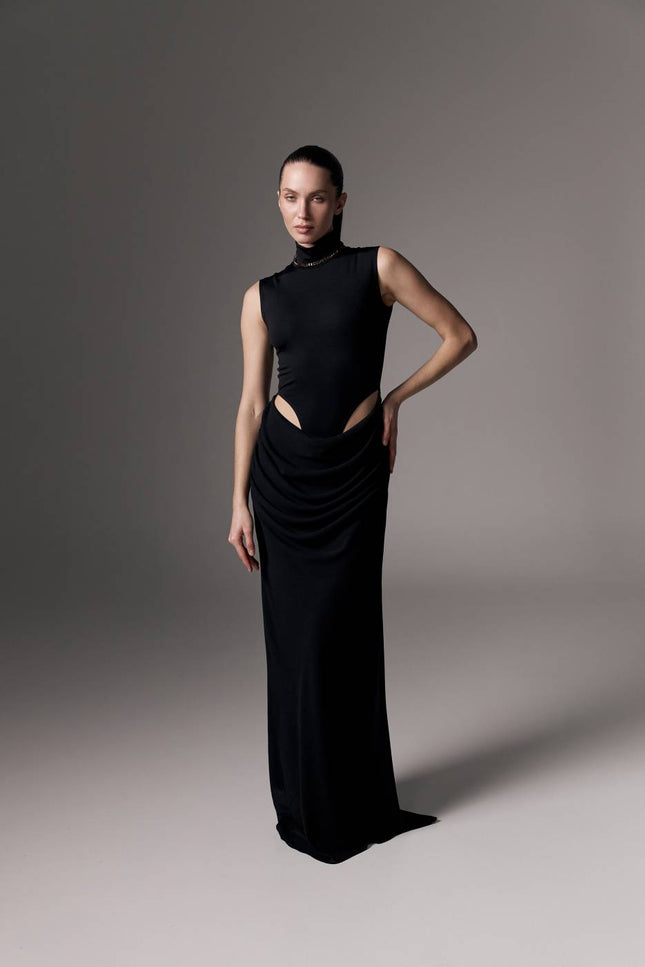 Kolosova | High-Cut Bodysuit Dress