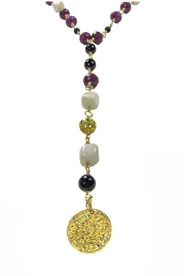Maria Moyseos | Victoria Gemstone long necklace