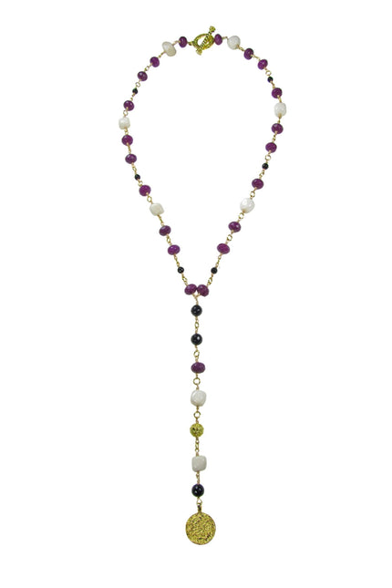 Maria Moyseos | Victoria Gemstone long necklace