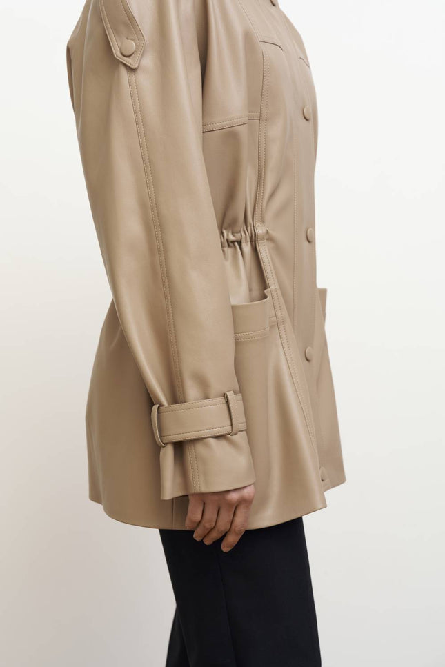 Kolosova | Eco-Leather Parka