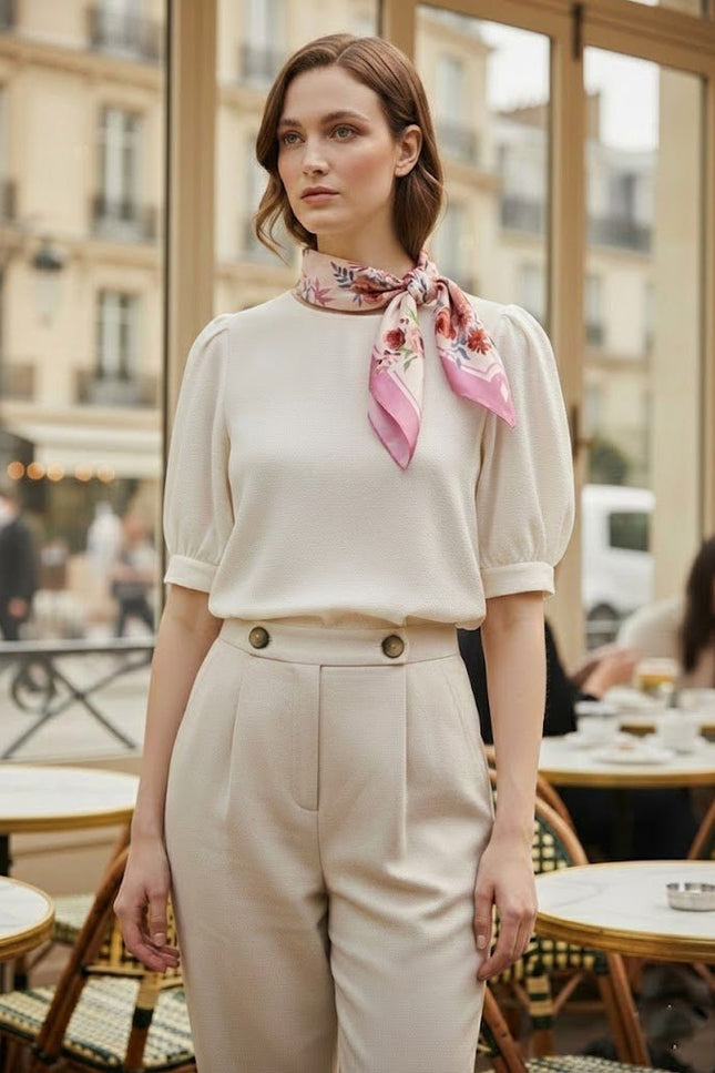 Nina Ho | Ranunculus Silk Scarf