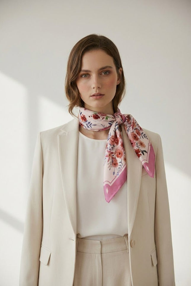 Nina Ho | Ranunculus Silk Scarf