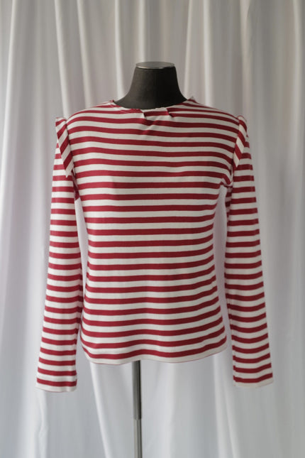 Anna Led | Fitted Slim Striped Long-Sleeve Top MARE