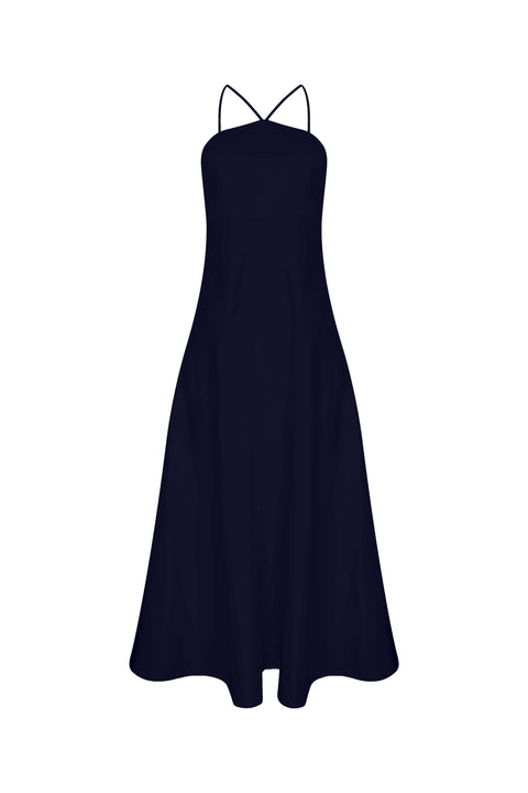 Nazli Ceren | Riley Midi Dress navy blue