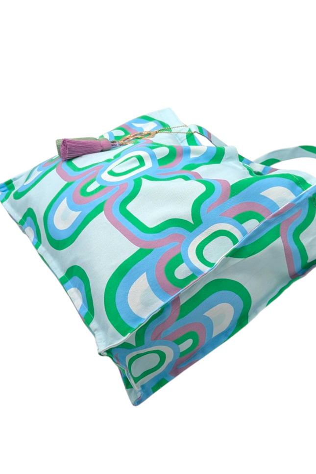 Julia Clancey I Olympia Aqua Tote Bag