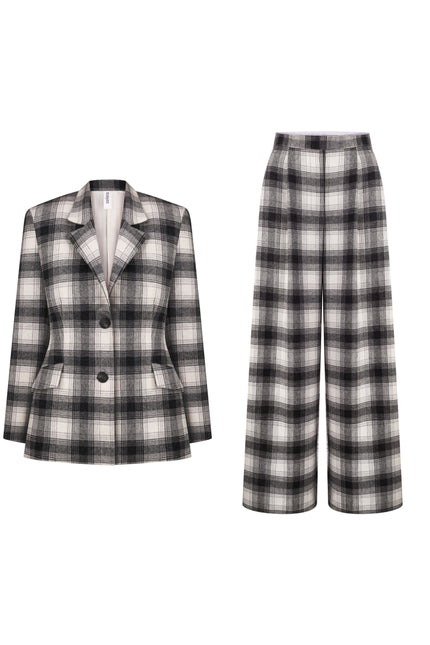 Selera | Woolen tartan suit