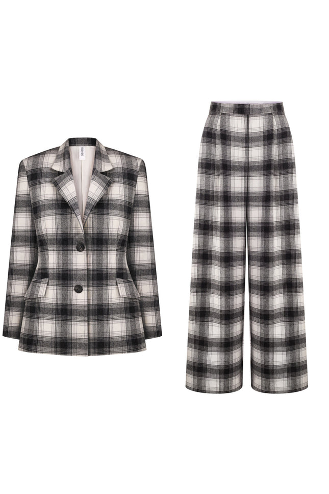 Selera | Woolen tartan suit