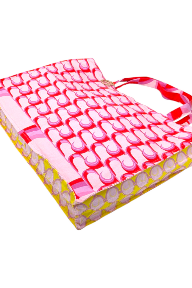Julia Clancey I JCJC & Mini Fondant with JCJC Straps & JC Medallion Limon Side Panels Tote Bag
