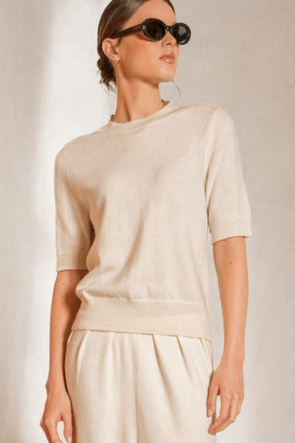 Bel Cashmere | Jersey Roma crudo