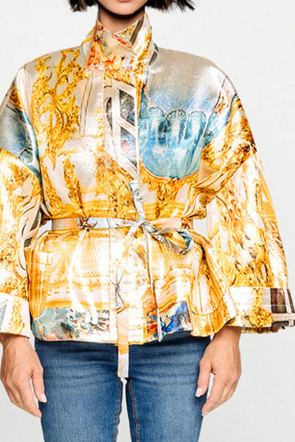 Square Boxy jacket - Golden Roof