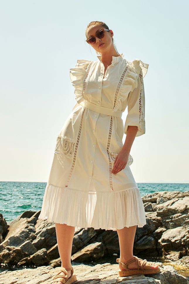 Petra Petrova I A-line Cotton Long Dress Rosa Bella