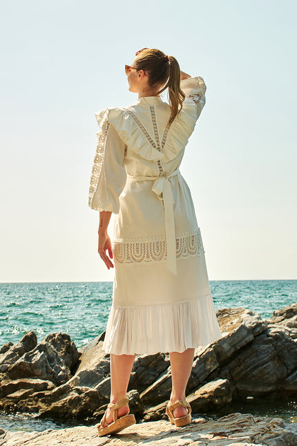 Petra Petrova I A-line Cotton Long Dress Rosa Bella