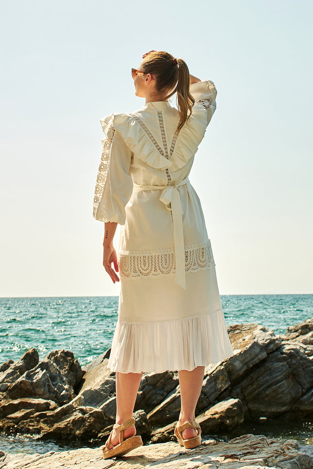 Petra Petrova I A-line Cotton Long Dress Rosa Bella
