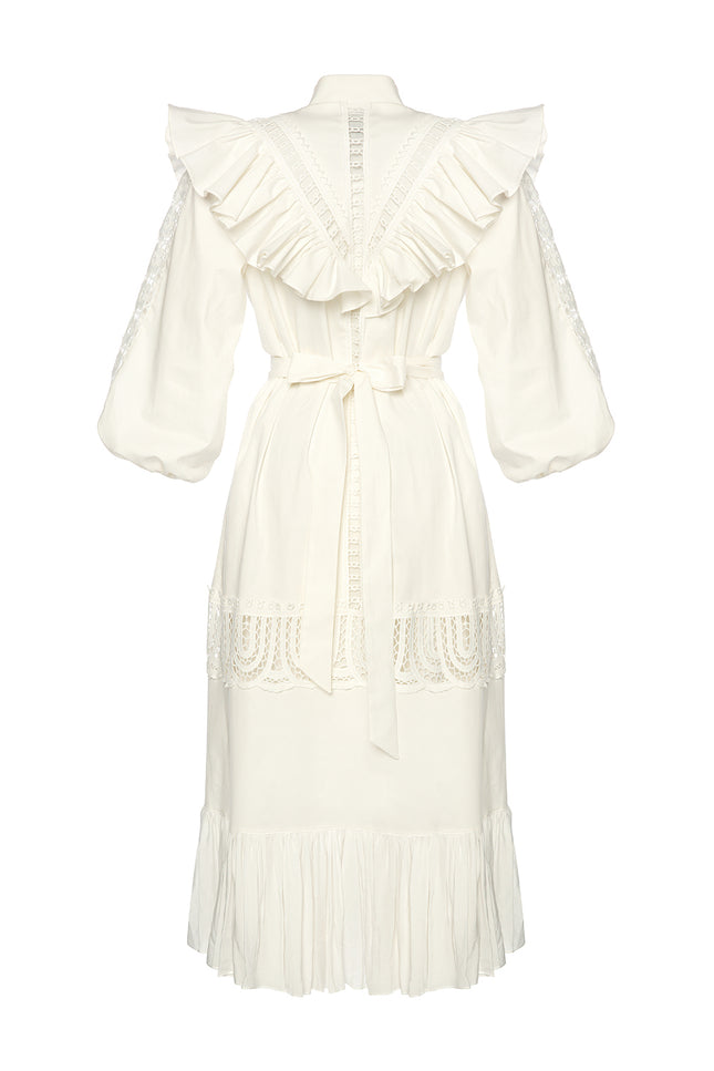 Petra Petrova I A-line Cotton Long Dress Rosa Bella