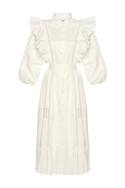 Petra Petrova I A-line Cotton Long Dress Rosa Bella