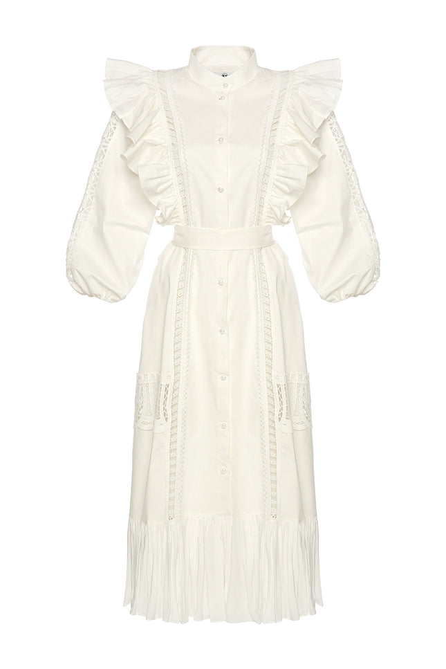 Petra Petrova I A-line Cotton Long Dress Rosa Bella