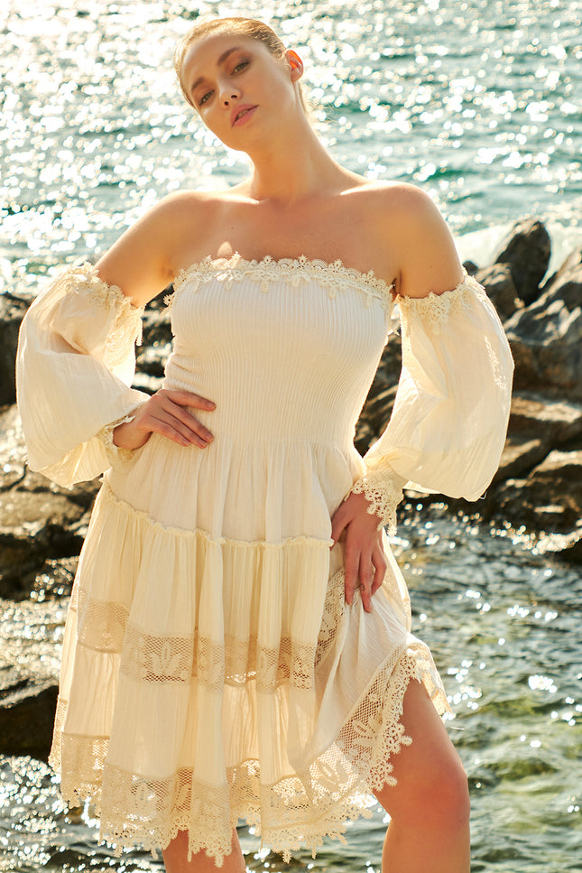 Petra Petrova | Fit And Flare Strapless Summer Dress  Rosalinda