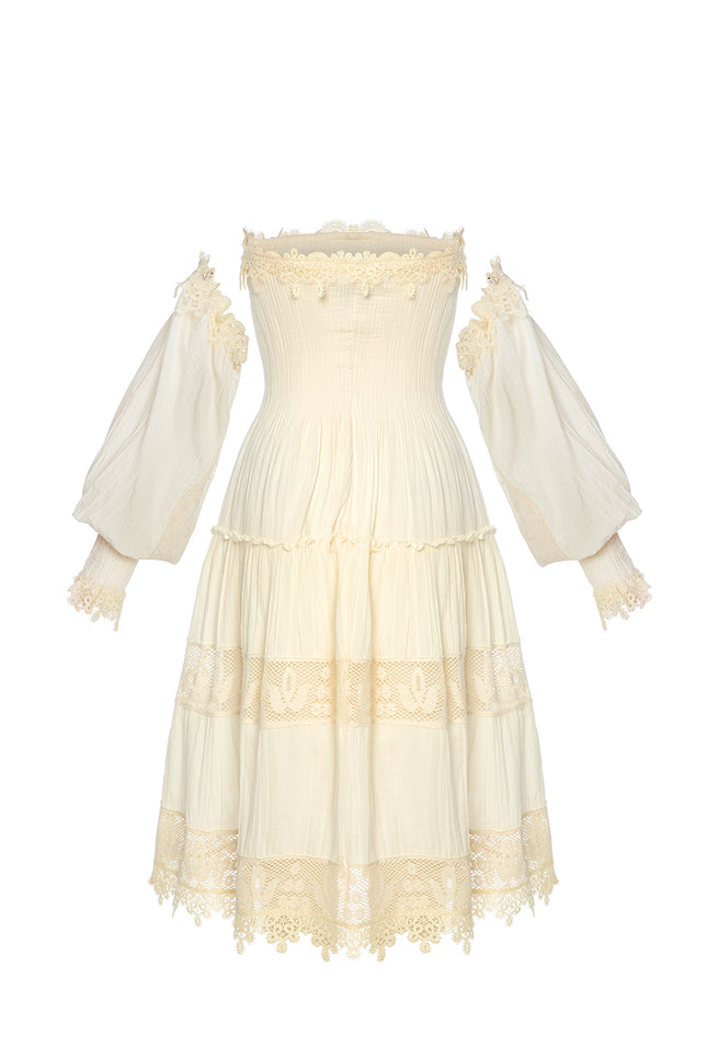 Petra Petrova | Fit And Flare Strapless Summer Dress  Rosalinda