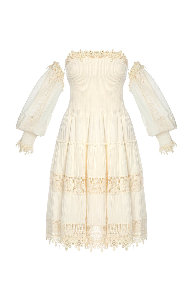 Petra Petrova | Fit And Flare Strapless Summer Dress  Rosalinda