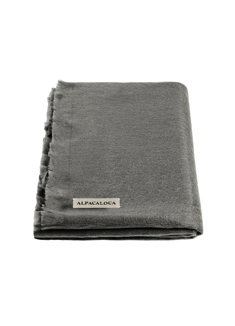 Alpaca Loca | Slim Scarf Dark Grey
