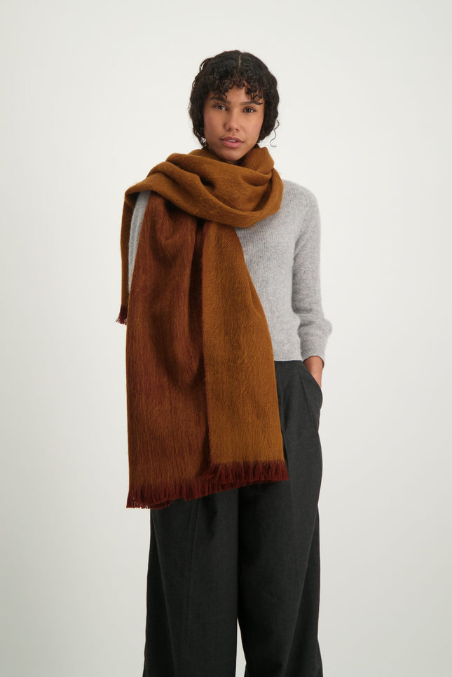 Alpaca Loca | Double Scarf Camel / Canela
