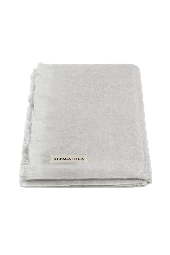 Alpaca Loca | Slim Scarf Light Grey