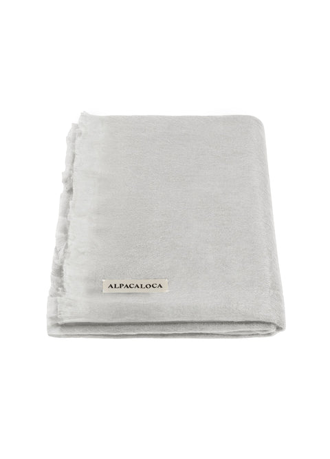 Alpaca Loca | Slim Scarf Light Grey