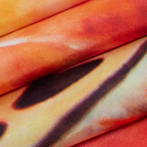 Bess Madrid I Butterfly Nº 1 - Wielokolorowy szalik jedwabny Habotai