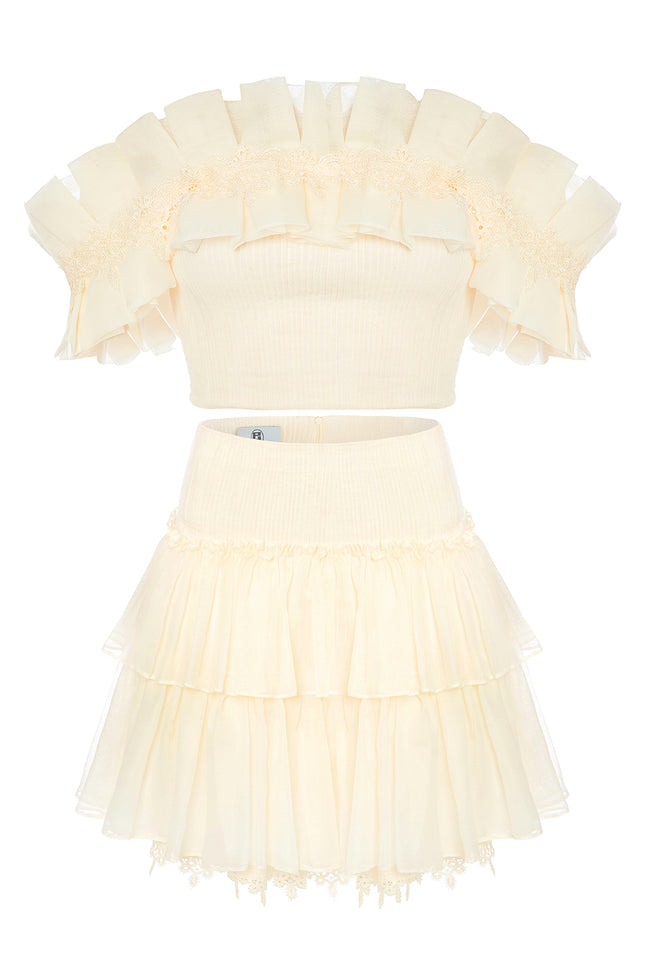 Petra Petrova | Organic Cotton Top And Skirt Set De Mari