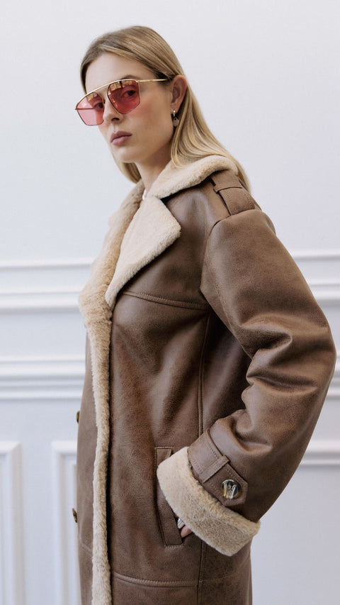 BÚDZIKO | ISABELLA SHEARLING COAT