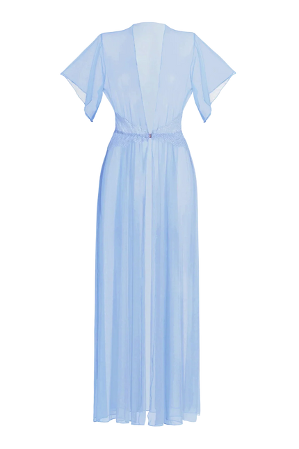 Luciela | BLUE SHEER MESH ROBE