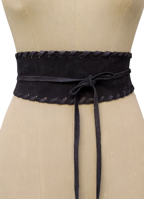 JUAN-JO I Pasek Boho Chic z Zamszu