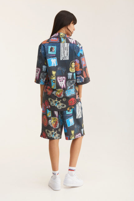 MySimplicated | Shirt & Bermuda Loose Shorts Stickers