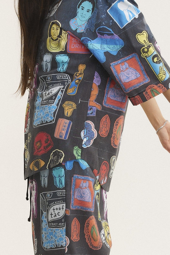 MySimplicated | Shirt & Bermuda Loose Shorts Stickers