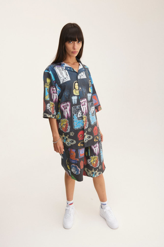 MySimplicated | Shirt & Bermuda Loose Shorts Stickers