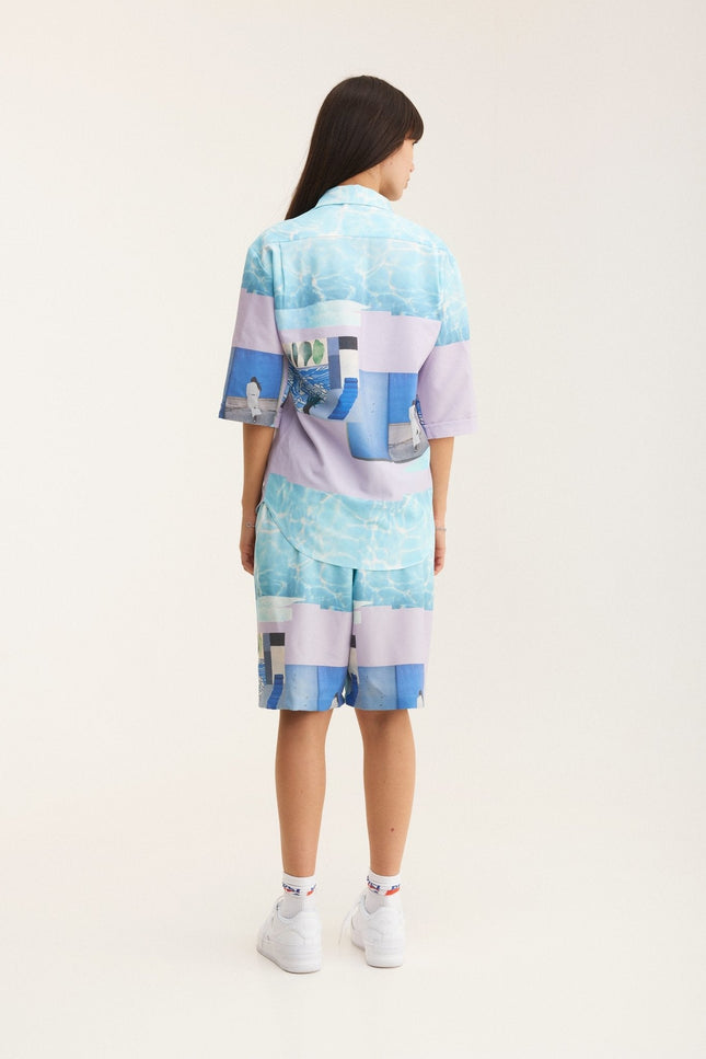 MySimplicated | Shirt & Bermuda Loose Shorts Water