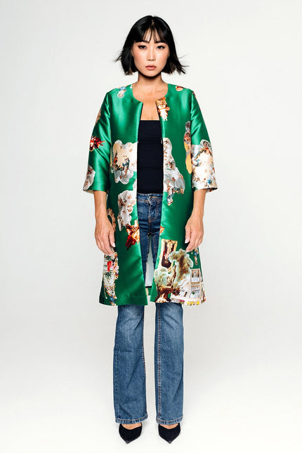 Custom-Made Tailored Coat - Special Print